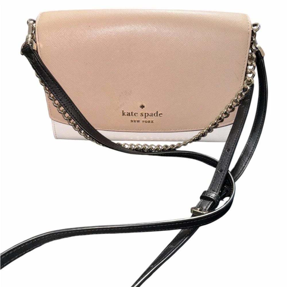 Kate Spade Pink and Black Crossbody Bag GUC